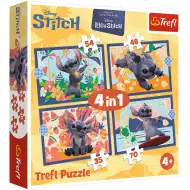 Disney: Stitch in vacanza 4 in 1 puzzle - Trefl