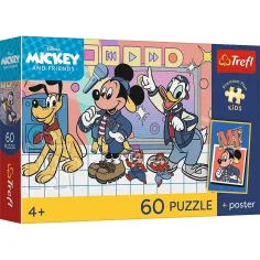 Disney Topolino e i suoi amici puzzle Premium Plus per bambini da 60 pezzi con poster - Trefl