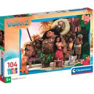 Disney+Vaiana 2 puzzle Supercolor da 104 pezzi - Clementoni