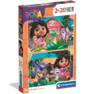 Dora l’esploratrice Supercolor puzzle 2x20 pezzi - Clementoni