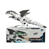 Drago elettrico bianco con luci e funzioni