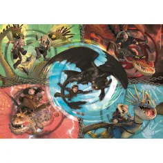 Dragon Trainer - Puzzle Supercolor da 104 pezzi - Clementoni immagine 2