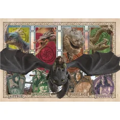 Dragon Trainer: Draghi e Eroi, puzzle da 300 pezzi - Clementoni immagine 2