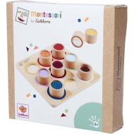 Eichhorn: Coppia di Cilindri Sensoriali in Legno Montessori – Gioco in legno per lo sviluppo del tatto - Simba Toys