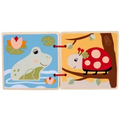 Eichhorn: Libro illustrato sugli animali in legno - Simba Toys immagine 3