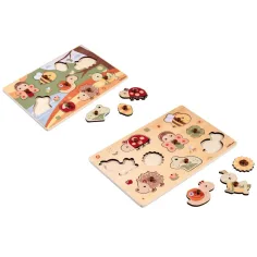 Eichhorn: Puzzle con manopole in legno a forma di animali in diverse varianti 1 pezzo - Simba Toys immagine 2
