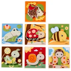 Eichhorn: Puzzle di animali in legno in diverse varianti 1 pezzo - Simba Toys immagine 2