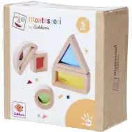 Eichhorn: Set di costruzione Montessori in legno con forme colorate e finestrelle – Gioco sensoriale - Simba Toys