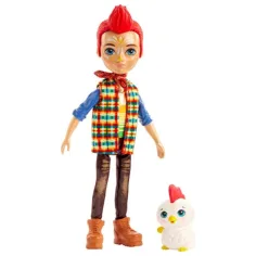 Enchantimals Edward Rooster figura e Cluck gallo figura animale - Mattel immagine 2