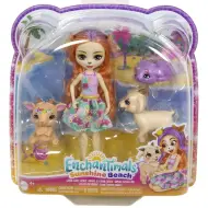 Enchantimals: Sunshine Beach Colita Goat e famiglia set di figure - Mattel
