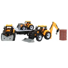 Engineering Truck: Set di macchine da lavoro con trattori e barile in due varianti immagine 2