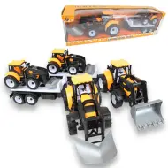 Engineering Truck: set di 2 trattori con rimorchio e macchina operatrice 46cm