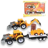 Engineering Truck: set di macchine da lavoro a 2 pezzi con trattori e rimorchio