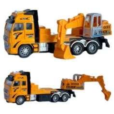 Escavatore o autogru da cantiere telecomandato RC con luci in due varianti, frequenza 27MHz, scala 1/36, 20 cm immagine 5