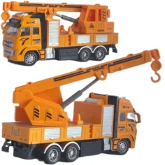Escavatore o autogru da cantiere telecomandato RC con luci in due varianti, frequenza 27MHz, scala 1/36, 20 cm immagine 9