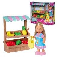 Évi Love: Set di gioco Évi bambola con bancarella di frutta - Simba Toys