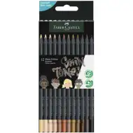 Faber-Castell: Black Edition Skin Tone set di 12 matite colorate in tonalità della pelle