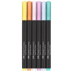 Faber-Castell: Black Edition colori pastello set di 6 pennarelli colorati immagine 2