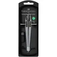 Faber-Castell: Compasso con regolazione rapida GRIP – Colore argento, design ergonomico