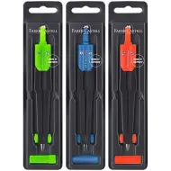 Faber-Castell: Compasso scolastico piccolo in 3 colori