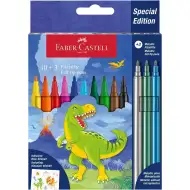 Faber-Castell: Confezione di pennarelli dinosauro 10+3 pezzi