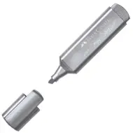 Faber-Castell: Evidenziatore 1546 argento metallizzato lucido