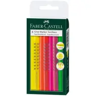 Faber-Castell: Evidenziatore Grip 1543 set da 4 pezzi