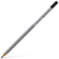 Faber-Castell: Matita in grafite Grip con gomma B argento