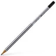 Faber-Castell: Matita in grafite Grip con gomma HB argento