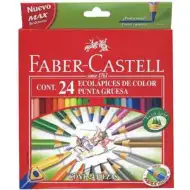 Faber-Castell: Matite colorate ECO triangolari confezione da 24 pezzi