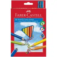 Faber-Castell: Matite colorate Junior, confezione da 30 pezzi con temperino
