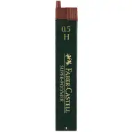 Faber-Castell: Mina Super Polymer 0,5 mm, confezione da 12, durezza H