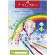 Faber-Castell: Quaderno da disegno A4, 100 fogli, 80g