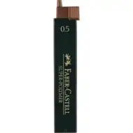 Faber-Castell: Ricariche di piombo 12 pezzi, 0,5 mm, 2B