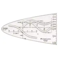 Faber-Castell: Sagoma per parabole – 14 cm, adatta a diversi tipi di funzioni