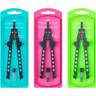 Faber-Castell: Set compasso Grip Neo con regolazione rapida, vari tipi, 1 pezzo