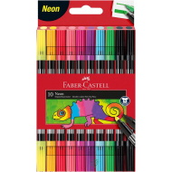 Faber-Castell: Set di 10 pennarelli neon a doppia punta