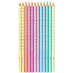Faber-Castell: Set di 12 matite colorate pastello Sparkle in scatola di metallo immagine 2