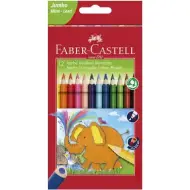 Faber-Castell: Set di 12 matite colorate triangolari Jumbo