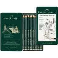 Faber-Castell: Set di 12 matite di grafite 9000 Design in scatola di metallo