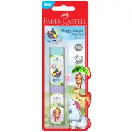 Faber-Castell: Set di 2 gomme a vite in PVC "Giungla Allegra"