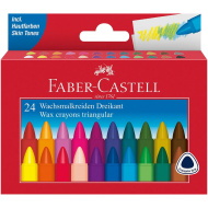 Faber-Castell: Set di 24 pastelli a cera jumbo triangolari
