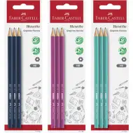 Faber-Castell: Set di 3 matite in grafite 1111 HB in tre varianti