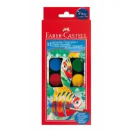 Faber-Castell: Set di acquerelli 12 pezzi con dischi da 24 mm