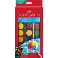 Faber-Castell: Set di acquerelli da 21 pezzi con dischi da 30 mm