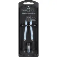 Faber-Castell: Set di compassi GRIP con regolazione rapida, colore blu cielo