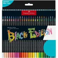 Faber-Castell: Set di matite colorate Black Edition, confezione da 50 pezzi