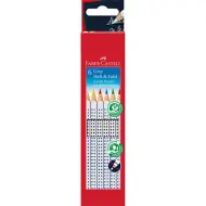 Faber-Castell: Set di matite colorate Grip per superfici scure, confezione da 6 pezzi