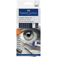 Faber-Castell: Set di matite da schizzo in grafite, 8 pezzi