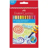 Faber-Castell: Set di pastelli a cera Twist, 24 pezzi
